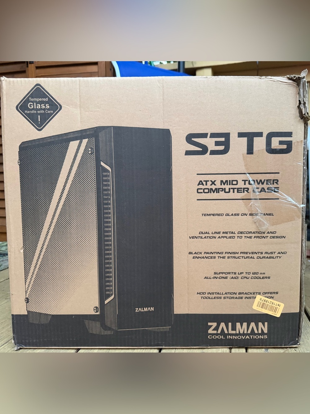Brand New Zalman S3 TG ATX Mid-Tower Gaming PC Case
